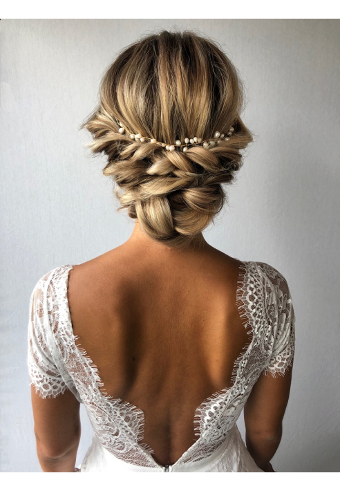 Sally Jane Bridal Dinja Ozdoba do Włosów Srebrna ()