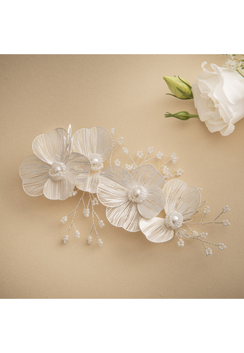 G. Westerleigh HC1116S Srebrna spinka do włosów