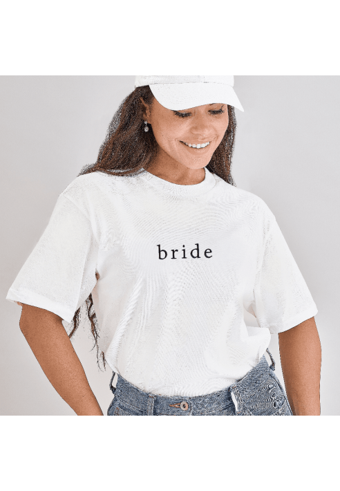 Ginger Ray HEN-151 Size S Bride T-Shirt White ()