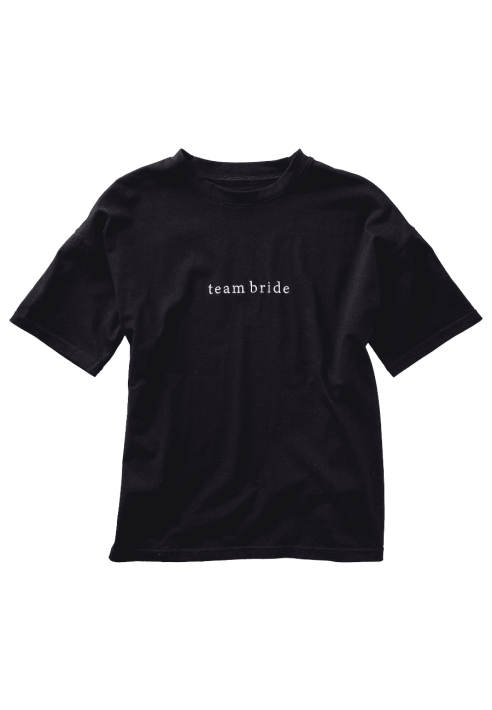 Ginger Ray HEN-155 Size S Team Bride T-shirt Black