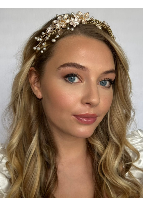 Sally Jane Bridal Hestia Tiara Różowy ()