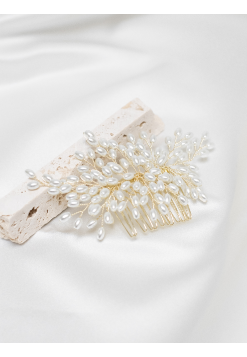 Grzebień do włosów Abrazi Theresa złoty