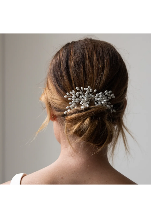 Grzebień do włosów Abrazi Theresa srebrny ()