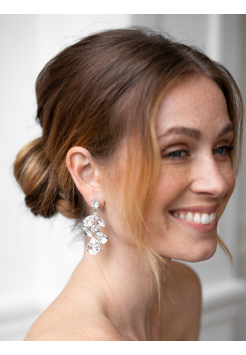 Abrazi Kolczyki Isabeau srebrne