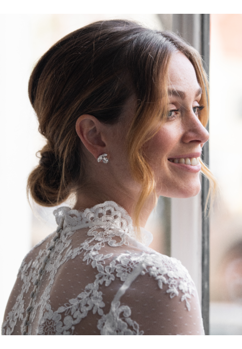 Abrazi Kolczyki Anna srebrne