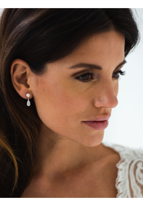 Abrazi Kolczyki Ariana srebrne