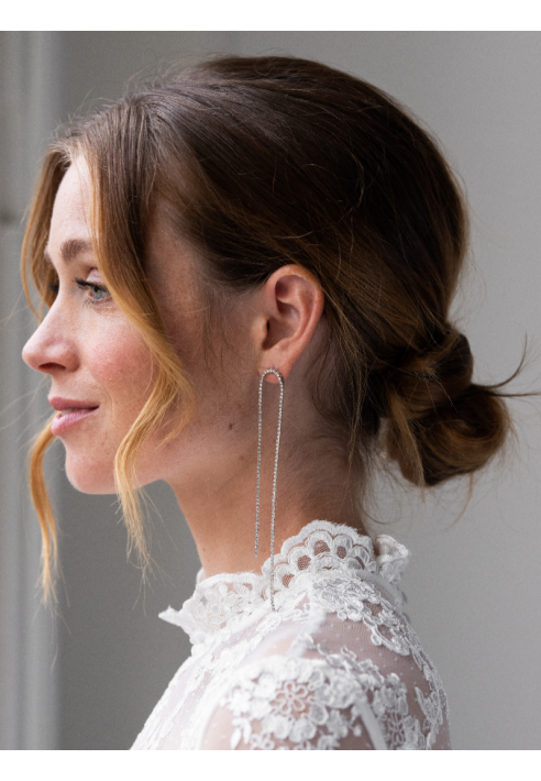 Abrazi Srebrne kolczyki Bieke