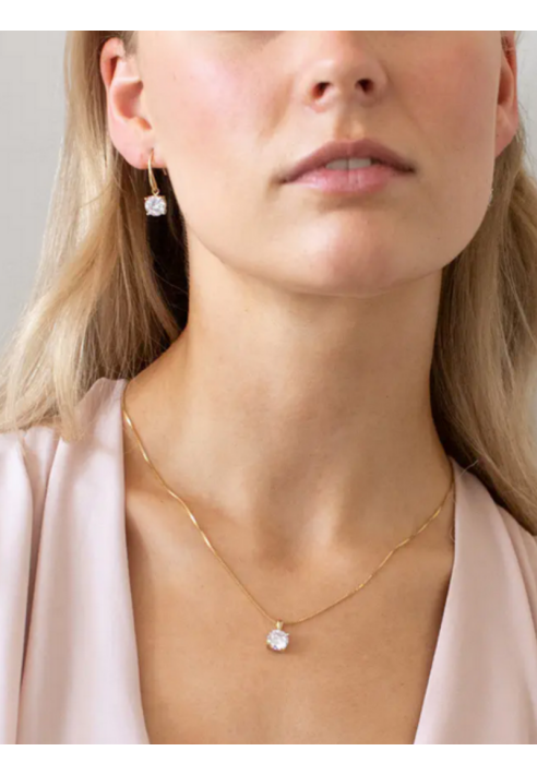 Abrazi Ava Drop Earrings Rose