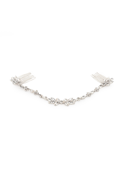 Grzebień do włosów Abrazi Puck srebrny ()