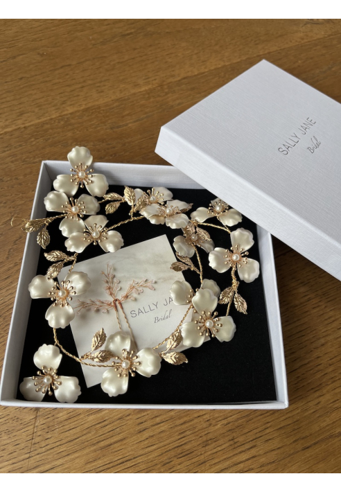 Sally Jane Bridal Ivy Różowy Hairvine Srebrny