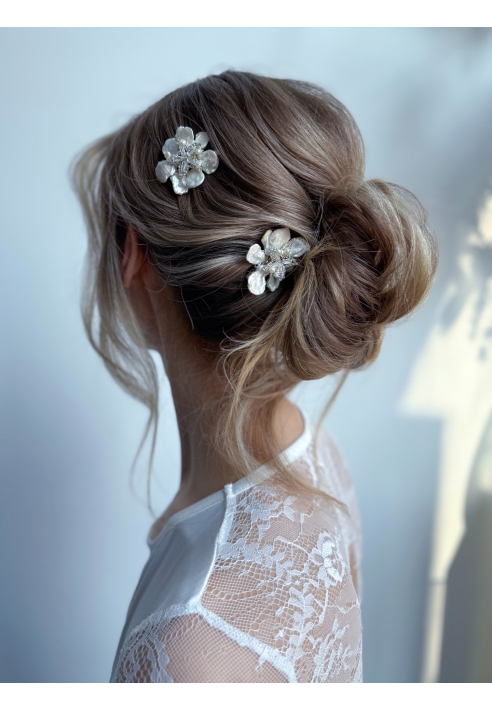 Sally Jane Bridal Spinka do włosów Lilly Srebrna ()