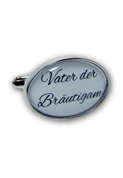 Manschettenknöpfe Vater der Bräutigam Silber ()