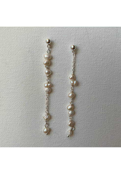 Sally Jane Bridal Mila — srebrne kolczyki z perłami