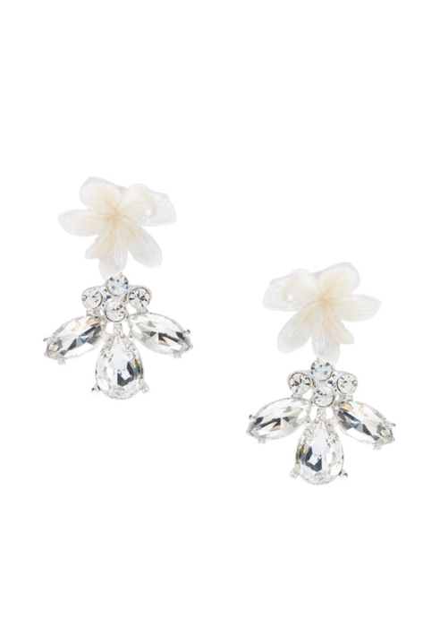 Kolczyki Poirier NC-1345 kość słoniowa/srebrny 