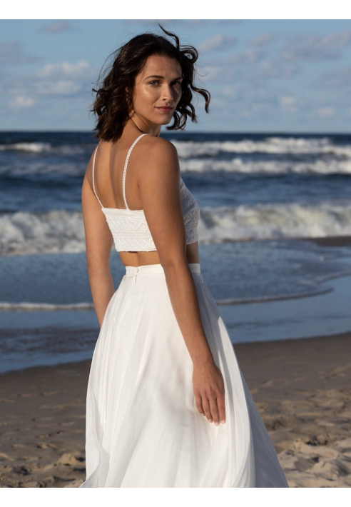 Novias Epifania Lace Bolero Top