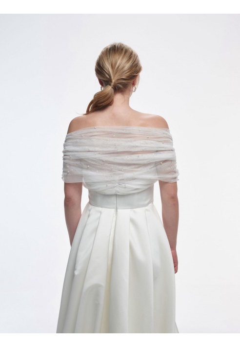 Poirier S149 Pearl Stole Ivory