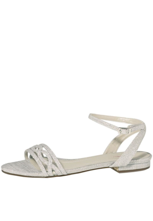 Buty ślubne Rainbow Club Faye srebrny metaliczny