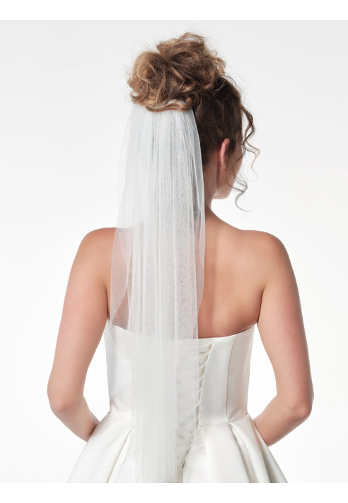 Poirier S12-075-1-SOFT-Biały welon ()