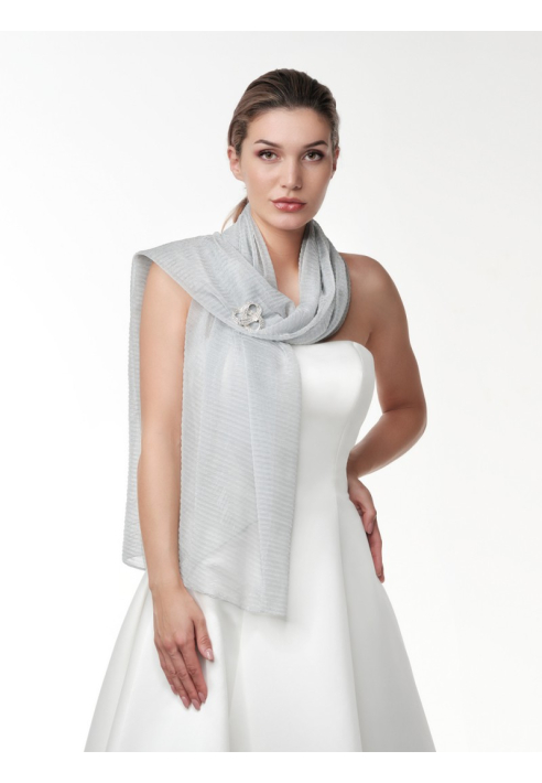 Srebrny szalik Poirier S143 ()