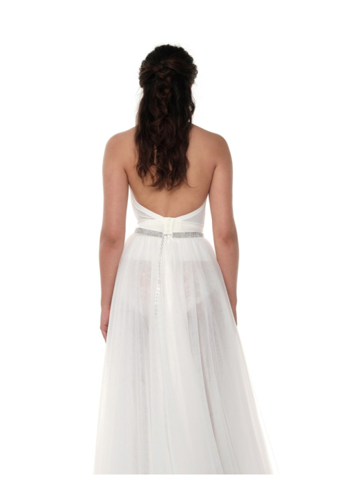 Poirier S323-250 overskirt Ivory