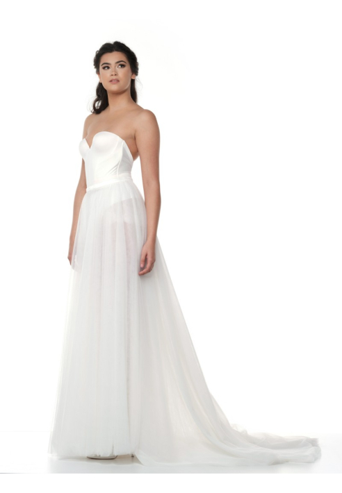Poirier S323-250 overskirt Ivory ()