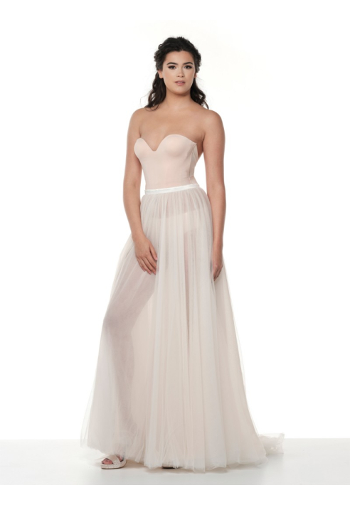 Poirier S323-250 Overskirt Blush