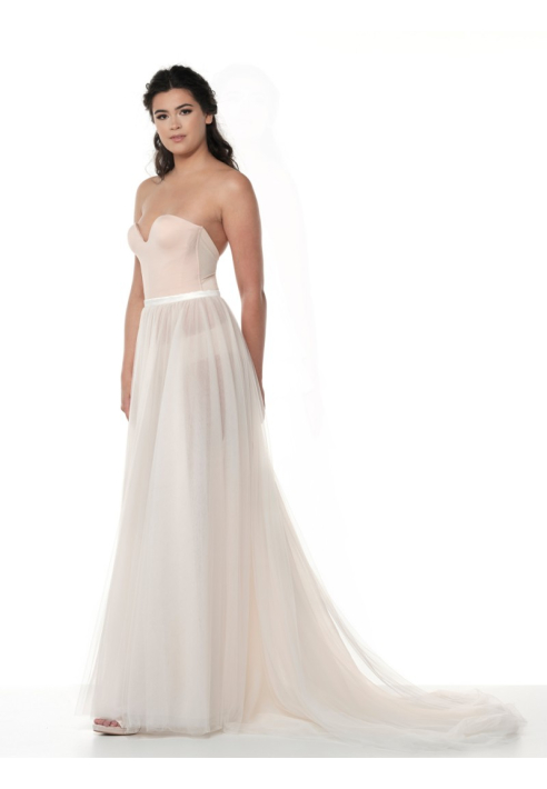 Poirier S323-250 Overskirt Blush ()