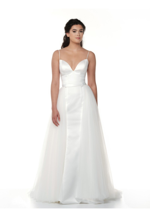 Poirier S324-250 overskirt Ivory 