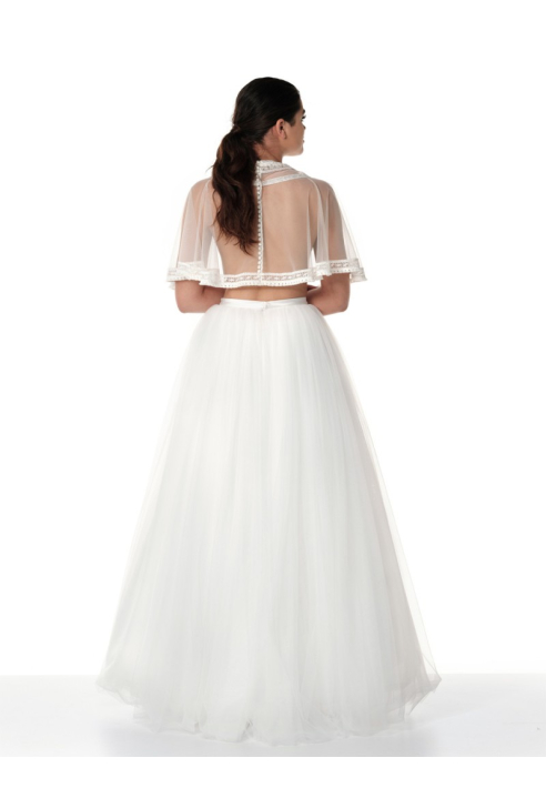 Poirier S325-250 Spódnica kość słoniowa 