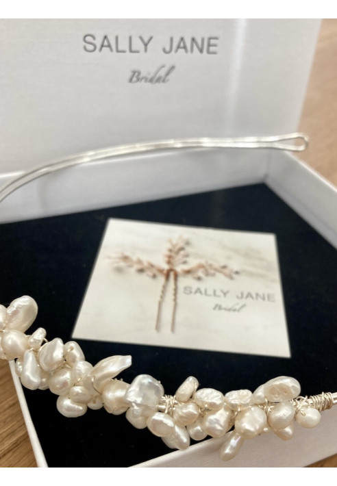 Sally Jane Bridal Sabrina Tiara Srebrny