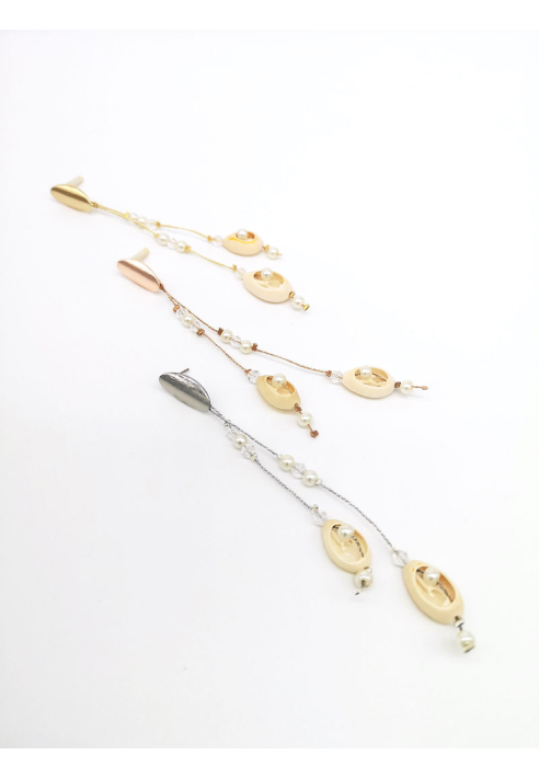 Forever & Eva O202L długi kolczyk z muszlą