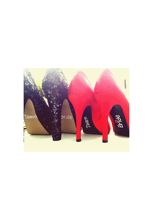 Team Bride-Shoe Sticker