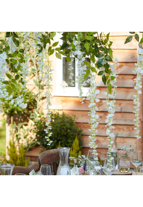 Ginger Ray CW-264 Rustic Country Wisteria White ()