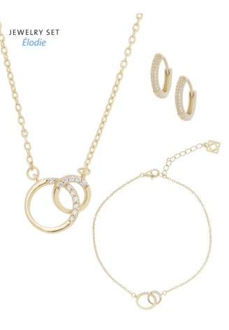 Poirier JS-001 Jewellery Set Élodie Gold
