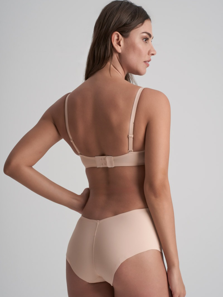 BYE BRA Low Back Mid Waist Brief Beżowy main product photo
