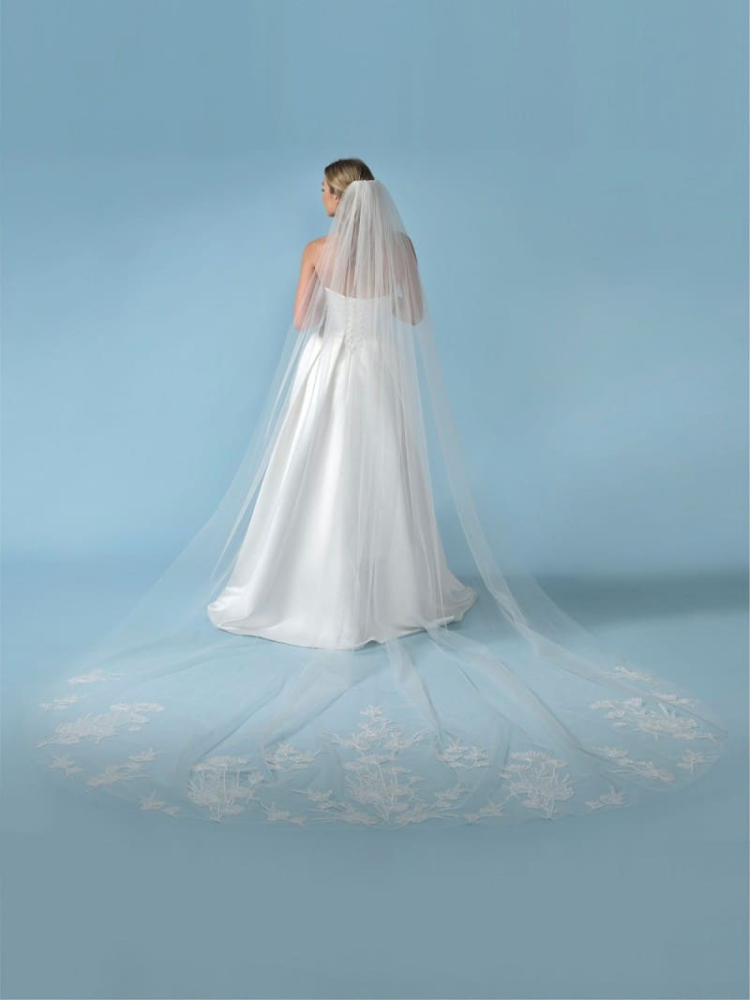 Poirier S432-350-MED Welon haftowane kwiaty main product photo