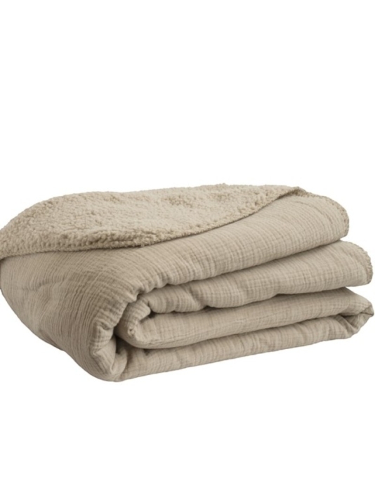 Leeff 18627 Plaid Phileine — pled Taupe 130×170 cm main product photo