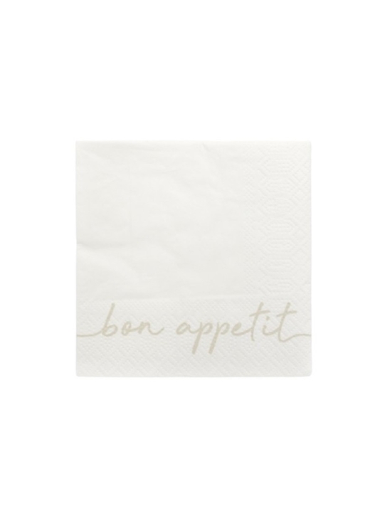 Leeff 18763 Serwetki – Bon Appétit, białe main product photo