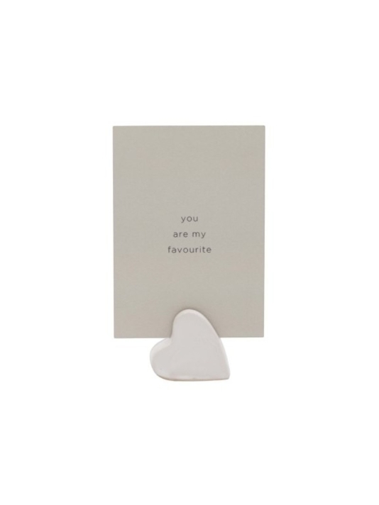 Leeff 18874 Podstawka na kartę Claire z kartą – 'You are my favourite' Natural main product photo