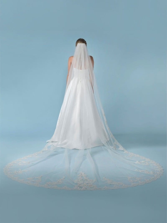 Poirier S436-350-1-MED Welon haftowane kwiaty main product photo